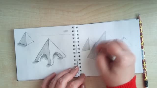 Учусь рисовать по книге. Девятнадцатый день. Пирамиды смотреть онлайн