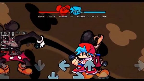 БОСС МИККИ МАУС! СЛОЖНЫЙ MouseCore МОД! FNF Applecore but Mouse Sings it