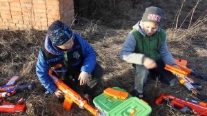 [Нёрф битва на Русском] Авианалёт на базу\\\Nerf  Russian\airstrike on a base