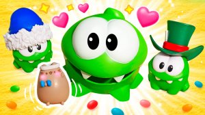 Ам Ням нашел невероятный сюрприз в песочнице - новых друзей! Видео для малышей - играем в песок!