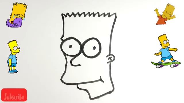 How To Draw And Color Simpson |Как нарисовать симпсона| Como Desenhar Um Simpson