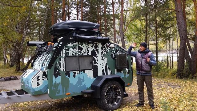 Обзор внедорожного кемпера. Караван с пневмоподвеской. Дом на колесах для внедорожья. Капля (+18)