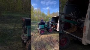 Самодельный Мини погрузчик на гидроходу, работа с зем?