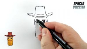 Рисуем мем Ковбой Наггетс