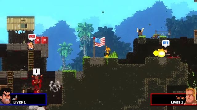 Реактивный Broforce [PS4] - Нашествие пришельцев #7 смотреть онлайн