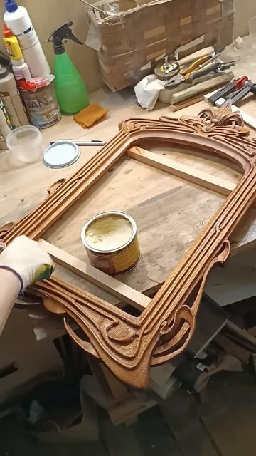 резьба по дереву. отделка воском. полировка смотреть онлайн