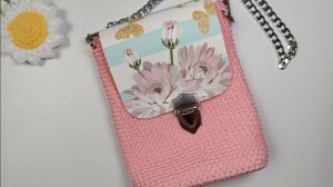 Летняя сумочка из полиэфирного шнура 🧶