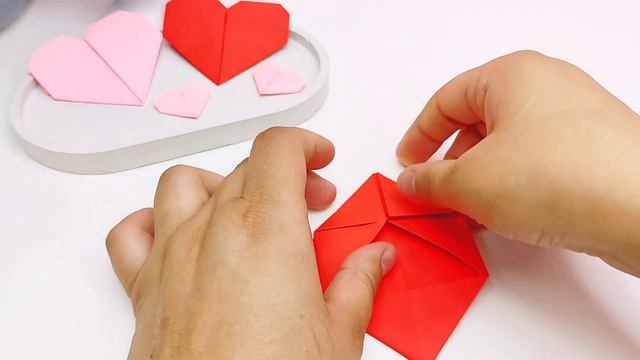 Paper heart / Как сделать сердечко из бумаги / Сердечко из бумаги смотреть онлайн