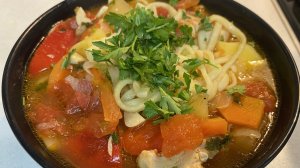 ЛАГМАН с Курицей.Простой рецепт для ужина или обеда.