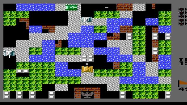 2DDK's Battlesity (Battle City Mod) (NES, 1985) Уровень 49
