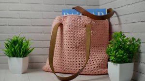 Стильный шоппер крючком 🧶