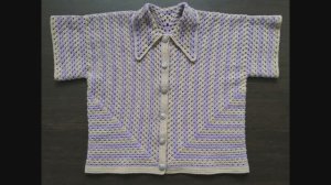 Стильная рубашка крючком. МК