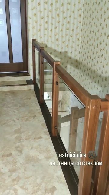 Лестница со стеклянными перилами - Lestnicimira ®️ #лестниц? смотреть онлайн