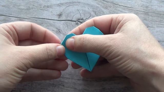 Сердце из бумаги без ножниц смотреть онлайн