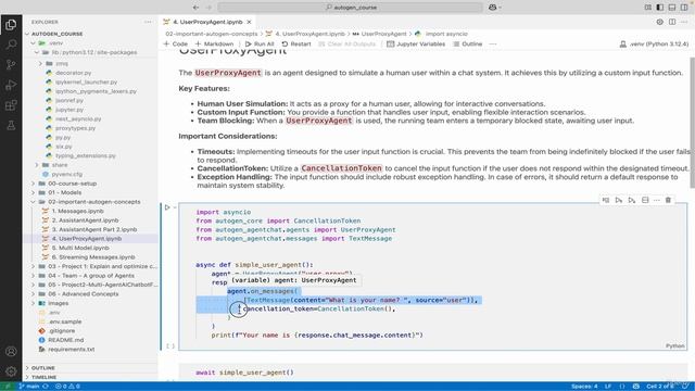 8 -UserProxyAgent Capturing and Managing User Input смотреть онлайн