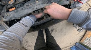 Снятие переднего бампера Mitsubishi Lancer X