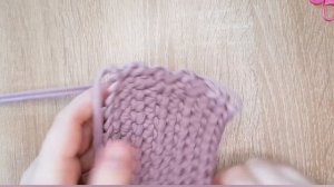 Тапочки из трикотажной пряжи. Часть 2. Верхняя часть.