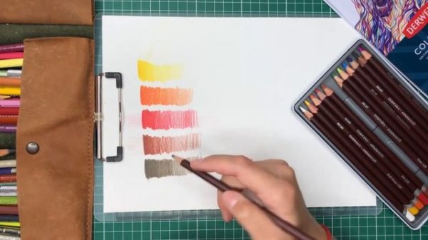 Derwent Colorsoft тест | ОБЗОР ЦВЕТНЫХ КАРАНДАШЕЙ