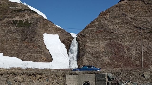 Водопад Салют. Невельский район, остров Сахалин. Апрель 2025 года.mp4