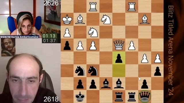 ТУДА,СЮДА,ОБРАТНО, - О БОЖЕ, КАК ПРИЯТНО! // IM КАРИНА АМБАРЦУМОВА vs IM ШУРА ГЕЛЬМАН #chess #viral смотреть онлайн