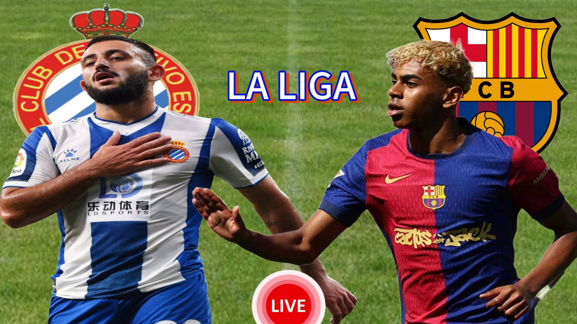 ФУТБОЛ ЧЕМПИОНАТ ИСПАНИИ. LA LIGA.  ЭСПАНЬОЛ - БАРСЕЛОНА.  ПРЯМАЯ ТРАНСЛЯЦИЯ