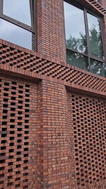 пример кирпичной кладки клинкерного кирпича. #клинкер смотреть онлайн