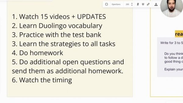 Бесплатный пробный урок по подготовке к Duolingo English Test
