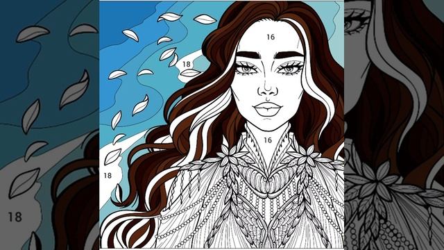 Рисуем портрет Девушки. Happy Color смотреть онлайн