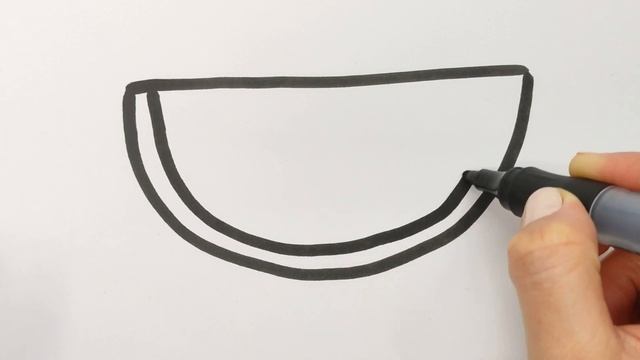 How to Draw a Watermelon for Kids | Как нарисовать арбуз | Tarvuzni qanday chizish mumkin смотреть онлайн