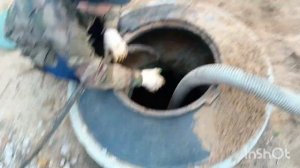 очистка колодца от песка, шламовый насос, перекачка ил
