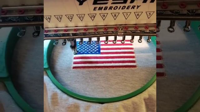 Вышивальная машина Yeshi. Пример работы. смотреть онлайн