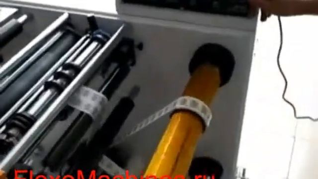 DK-320 - аналог - бобинорезальная машина - бобинорезка в работе -2 смотреть онлайн