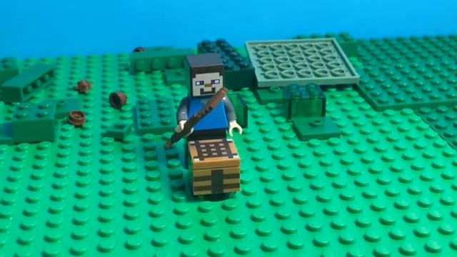 Лего майнкрафт анимация дом стива.Lego Minecraft Animation Steve's House.