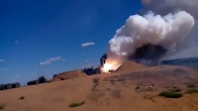 Неудачный пуск ракеты С-300 смотреть онлайн