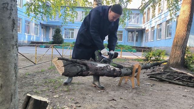 Greenworks GD40TCS аккумуляторная пила. (21.05.24) смотреть онлайн