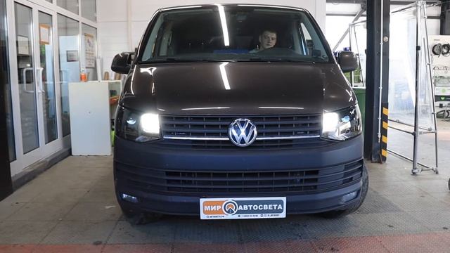 Установка BILED линз на VW Caravelle. Автосвет смотреть онлайн