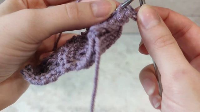 Ажурный узор спицами