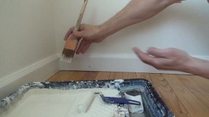 How to paint baseboard . Как покрасить плинтус.