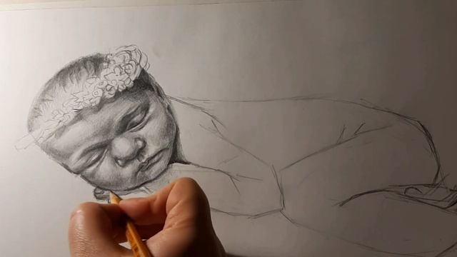 Малыш | Графика карандашом смотреть онлайн