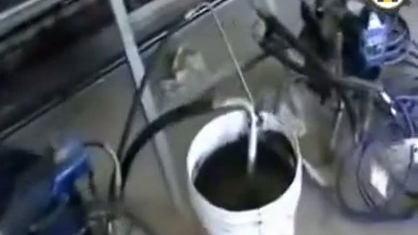 Automatic roofing tiles painting machine.