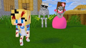 Грустная история о бедной девочке - Скелете из Плохой семьи Скелетов - Анимация для Майнкрафт