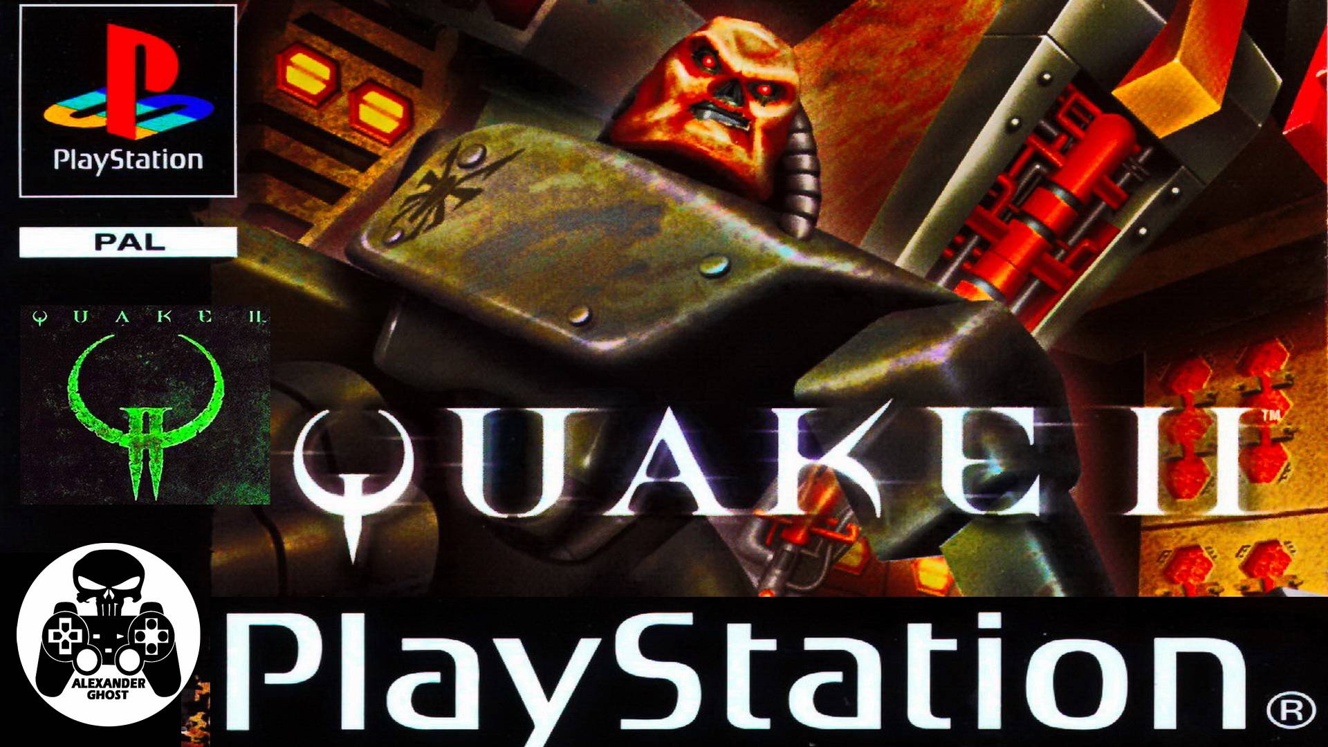 Quake 2 полное прохождение все секреты Very Hard Sony Playstation (PS1)