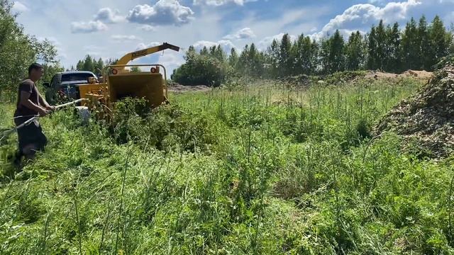 Дробилка. Измельчение деревьев. Аренда оборудования