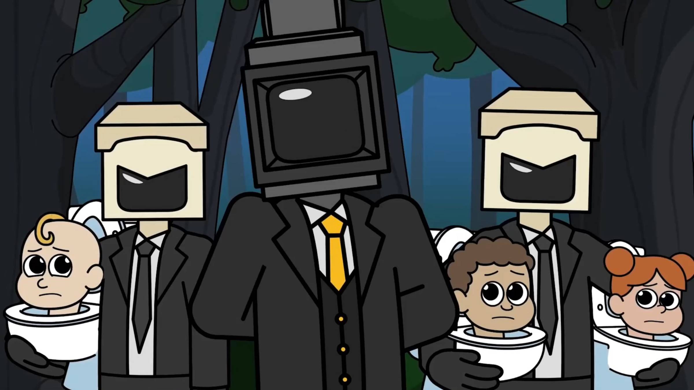 СКИБИДИ ТУАЛЕТ ВОВСЕ НЕ ЗЛОЙ! Анимация смотреть онлайн