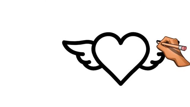 Bolalar Uchun Rasm Chizish/Drawing Heart With Wings/Рисование Сердца C Крыльями Для Детей смотреть онлайн