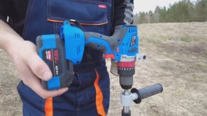 Тестирую шуруповёрт vniissok 18v 80hm + бур от бензобура 150