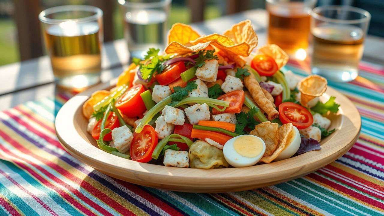 Салат Радуга: как яркие ингредиенты превращаются в главное угощение вечера! смотреть онлайн