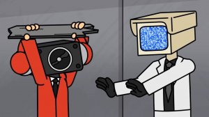 Гигантский Скибиди Туалет против Камерамена Титана Анимация