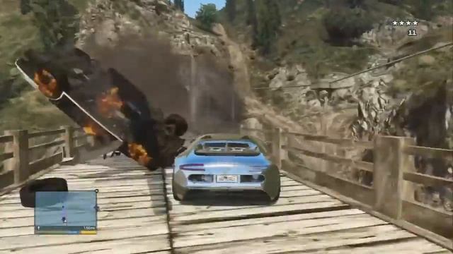 Погоня в GTA V Уровень БОГ смотреть онлайн