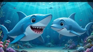 Песенка про  акулу и дельфина. Музыкальное видео для детей